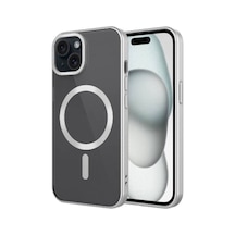 Apple Uyumlu iPhone 15 Plus Kılıf Mat Tasarımlı Magsafe Wireless