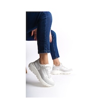 Mubiano Hakiki Deri Collection Kadın Spor Ayakkabı & Sneaker Bej -mcrgn6051-bj Bej