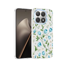 Xiaomi 15t Kılıf Çiçek Ve Fiyonk Desenli Kamera Yükseltili Pazarplus Premium Mavi