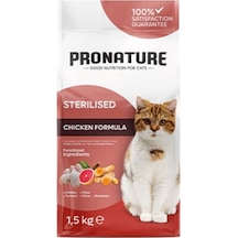 Pronature Kilo Kontrolü İçin Tavuklu ve Pirinçli Kısırlaştırılmış Yetişkin Kedi Maması 1500 G