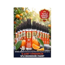 Bodrum Mandarin Mandalina Kolonyası 60 Ml Sprey Başlıklı 12'li Paket 80 Cep Boy Mini Eko Toptan