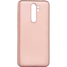 Noktaks - Xiaomi Uyumlu Xiaomi Redmi Note 8 Pro - Kılıf Mat Renkli Esnek Premier Silikon Kapak - Rose Gold