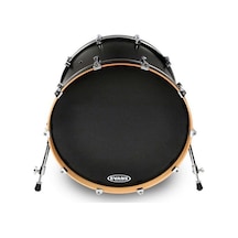 Evans Deri 16" Eq3 Resonant Kick Siyah Ön Ringli-Deliksiz Tek Kat