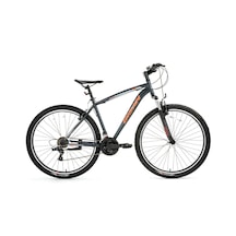 Bisan Leon Dağ Bisikleti 48 Cm V 27.5 Jant 21 Vites Neon Mat G... Gri - Turuncu