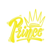 Prince Sticker 17x17 Cm Sarı