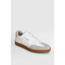 Lufian 112230231 Brian Sneaker Erkek Deri Ayakkabı Beyaz