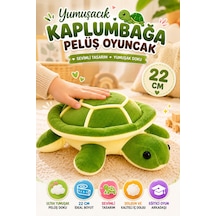 Kaplumbağa Figürlü Pelüş Oyuncak 22 Cm Yumuşak Dolgulu Sevimli Çocuk Oyun Arkadaşı Model Yeşil