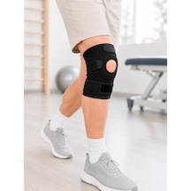 Trendexa Mey İthalat Kısa Diz Desteği Ligamentli Açık Diz Kapağı Cırtlı Ayarlanabilir Dizlik
