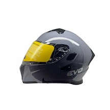 Kask Evo Marka Vizörlü Çeneden Açılır Nardo Gri