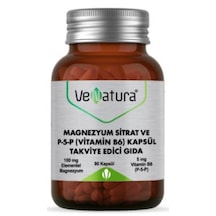 Venatura Magnezyum Sitrat ve P5p Vitamin B6 90 Kapsül