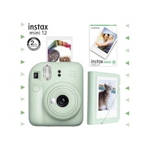 Fujifilm Instax Mini 12 Fotoğraf Makinesi + 10'lu Film + Mini Albüm Seti Yeşil