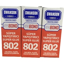 Swanson Works 802 Süper Yapıştırıcı 20 Gr 3 Adet