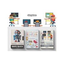 Çocuklar için Scratch ve Kodlama Eğitim Seti - 3 Kitap Takım - Akın Akçaoğlu - Dikeyeksen