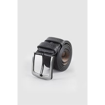 Tudors Erkek 4 Cm Spor Siyah Kemer-22914