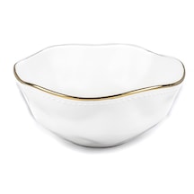 Mikasa Moor Beyaz Gold Rimli Porselen Kase 24x11cm