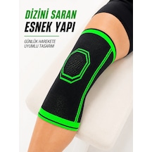 Sporcu Dizlik Esnek Örme Diz Koruyucu Nefes Alan Hafif Ve Konforlu Tasarım Siyah