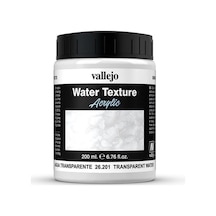 Vallejo 26201 200 Ml. Transparent Water, Renksiz Su Dokusu-54291