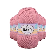 5 Adet Elite Baby El Örgü İpi Tüylenmeyen Bebek Yünü Gül Kurusu 10325