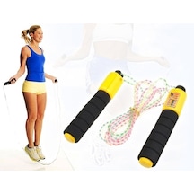 Sayaçlı İp Atlama Halatı Ahşap Rengi