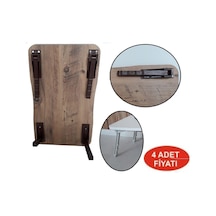 Depolife Sofra Servis Masası Sunum Sehpası İçin Plastik Katlanır Ayak 4 Ad