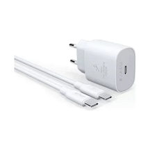 Syrox Pd25t Type-c Başlık Giriş Type-c Kablolu 25w 3.0 Amper Pd Ev Şarj Aleti Seti