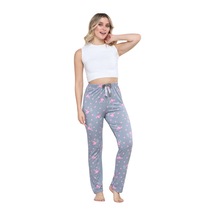 Pijama Altı Modal Ring Viskon Kumaş Kalp Desenli-gri Çok Renkli