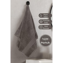 Pamuk Tekli Havlu Karna Premıum Ramse - 70 X 140 Kahverengi