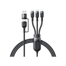 Ca-8800 100w 3in2 Pd Hızlı Data-şarj Kablosu 6a 1.2m - Siyah Standart