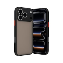 Apple Uyumlu - iPhone 17 Pro Max Kılıf Montreal Silikon Kapak - Siyah