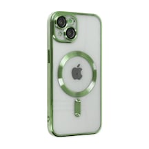 Apple, Uyumlu iPhone 14 Plus Kılıf Kross Magneticsafe Kapak - Koyu Yeşil