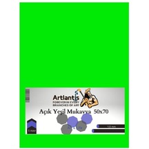 Artlantis Renkli Mukavva 35 x 50 CM 5 Adet Açık Yeşil
