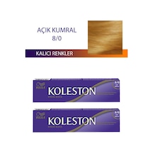 Hubrendy Tedarik 2 Adet Single Tüp Boya Saç Boyası Açık Kumral 8/0