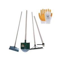 Bahçe Set 9 Parça Gelbere Saplı Kürek Desteklı Tırmık