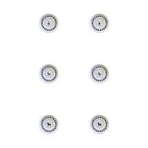 Porser Porselen Hitit Sefa Çay Tabağı Takımı 10cm 6 Parça Çok Renkli