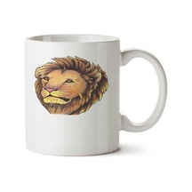Lion 5 Aslan İki Tarafı Baskılı Kupa Bardak Çok Renkli