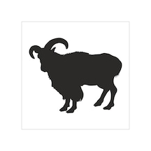 Dağ Keçisi Folyo Sticker 20cm Uzunluk Siyah