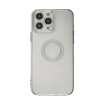 İphone 14 Pro Max Kılıf Santa Lens Silikon - Şeffaf