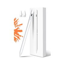 Novstrap Apple Uyumlu iPad  7/8/9 Nesil 10.2 İnç İle Dokunmatik Tablet Kalemi Dz900 Gen3 Stylus Pencil Avuç İçi Reddi 2 Adet Yedek Uç