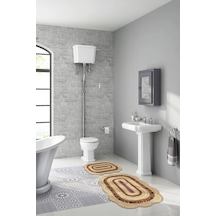 Alanur Lilyum Lazer Kesim 2 Li Banyo Takimi St210164mv Vizon