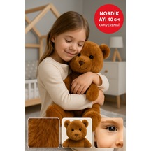 Kahverengi Nordik Ayı 40 Cm Yumuşak Peluş Oyuncak Sarılabilir Hediye Bebek & Çocuk Peluş Ayıcık Diğer