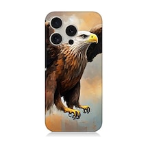 Apple Uyumlu iPhone 16 Pro Max Kartal Uçuşu Desenli Silikon Kılıf Çok Renkli