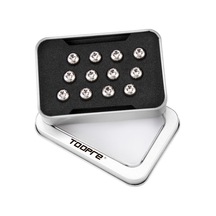 Reedark Dağ Bisikleti T25 Disk Fren Vidaları Seti - 12 Adet Titanyum Alaşım M5x10mm Vida Kiti Gümüş