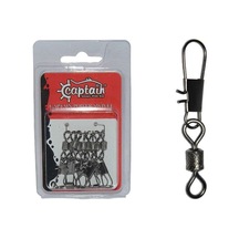 Captain 5023 Kilitli Klips İnox 10lu Paket Black Nikel Standart - 2-0
