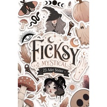 Mistik Sticker Seti - 23 Adet Etiket Çıkartma Çok Renkli