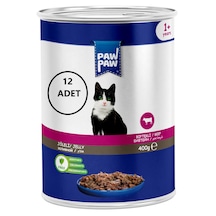 Paw Paw Joleli Biftek Etli Yetişkin Kedi Konservesi 12 x 400 G