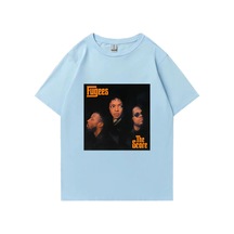 Flood Of Style Rap Fugees Efsane Grup Vintage 90s T Shirt Yaz Klasik Erkek Kadın Günlük T-shirt Grafik Mavi