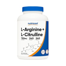 Nutricost L-arginine Arjinin L-citrulline Sitrulin Complex 75