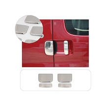 Peugeot Partner Uyumlu 1996-2008 Krom Kapı Kolu 4 Kapı Paslanmaz  Çelik