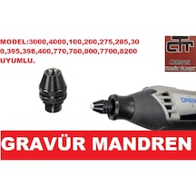 Gravür Mandren 3000 4000 Model Uyumlu 0.5-3.2Mm Ayarlı Mandren