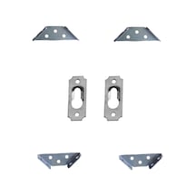 Lexroo Metal Çok Amaçlı Köşe Birleştirme Aparat Pvc Ahşap Çerçeve Tablo Montaj Köşe Gönye Asma Çok Renkli